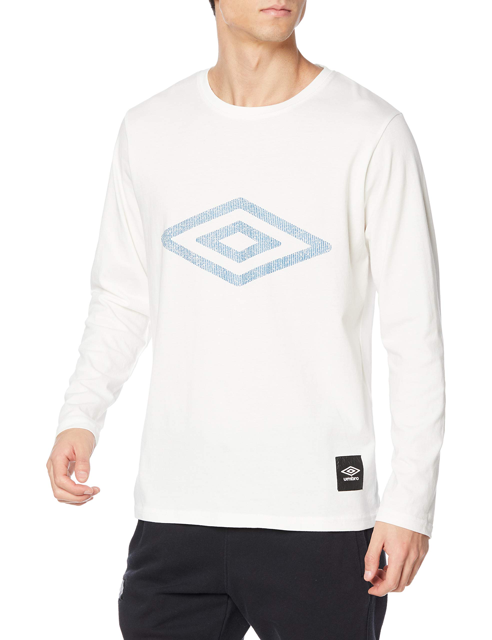 UMBRO◇長袖シャツ/XXL/コットン/WHT/sd23f-ct10 Amazon.co.jp